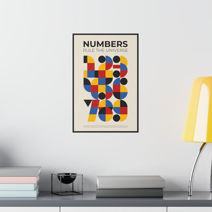 Poster - Numbers Rule The Universe | Engineering | Premium Matte Poster