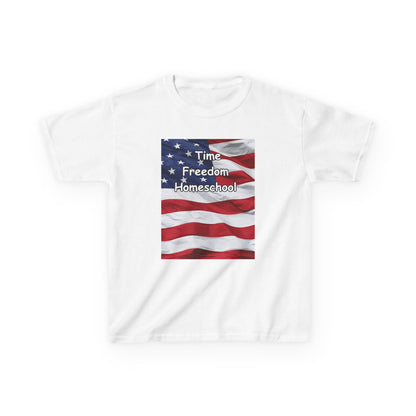 Kids Heavy Cotton™ Tee Time Freedom Homeschool