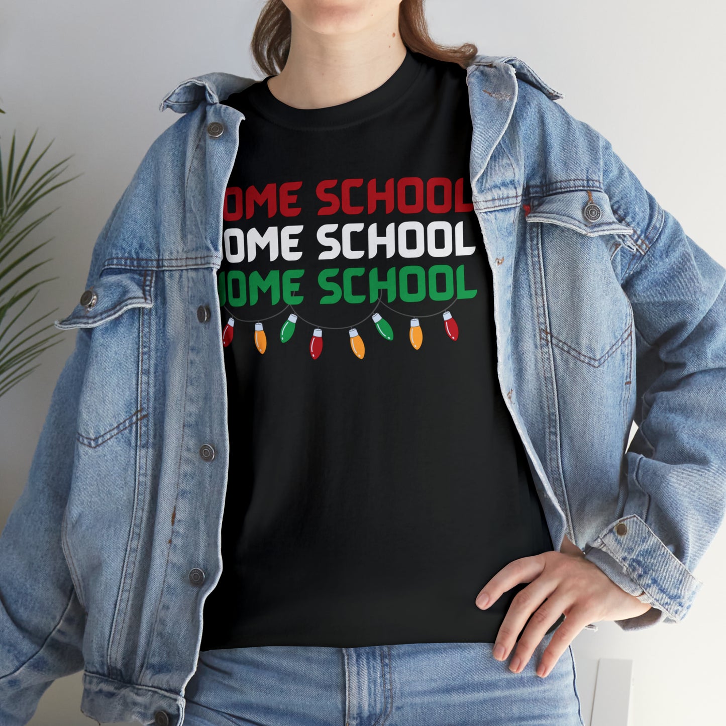 T-Shirt - Home School Christmas | Classic Fit | 100% Cotton | Heavy Cotton
