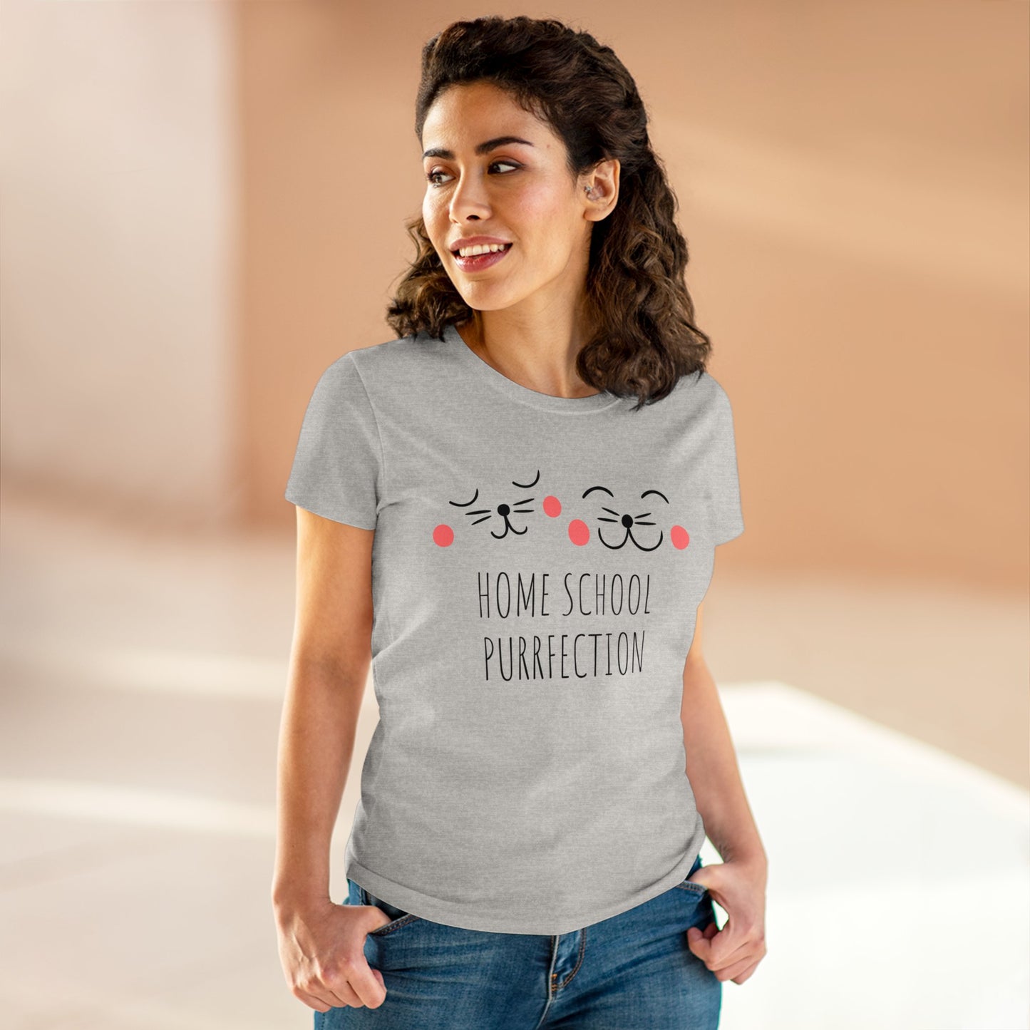 T-Shirt (Womens) - Home School Perfection | Semi Fitted | 100% Cotton | Funny, Witty, Sarcastic