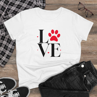 T-Shirt (Womens) - Pet Love | Semi Fitted | 100% Cotton | Funny, Witty, Sarcastic