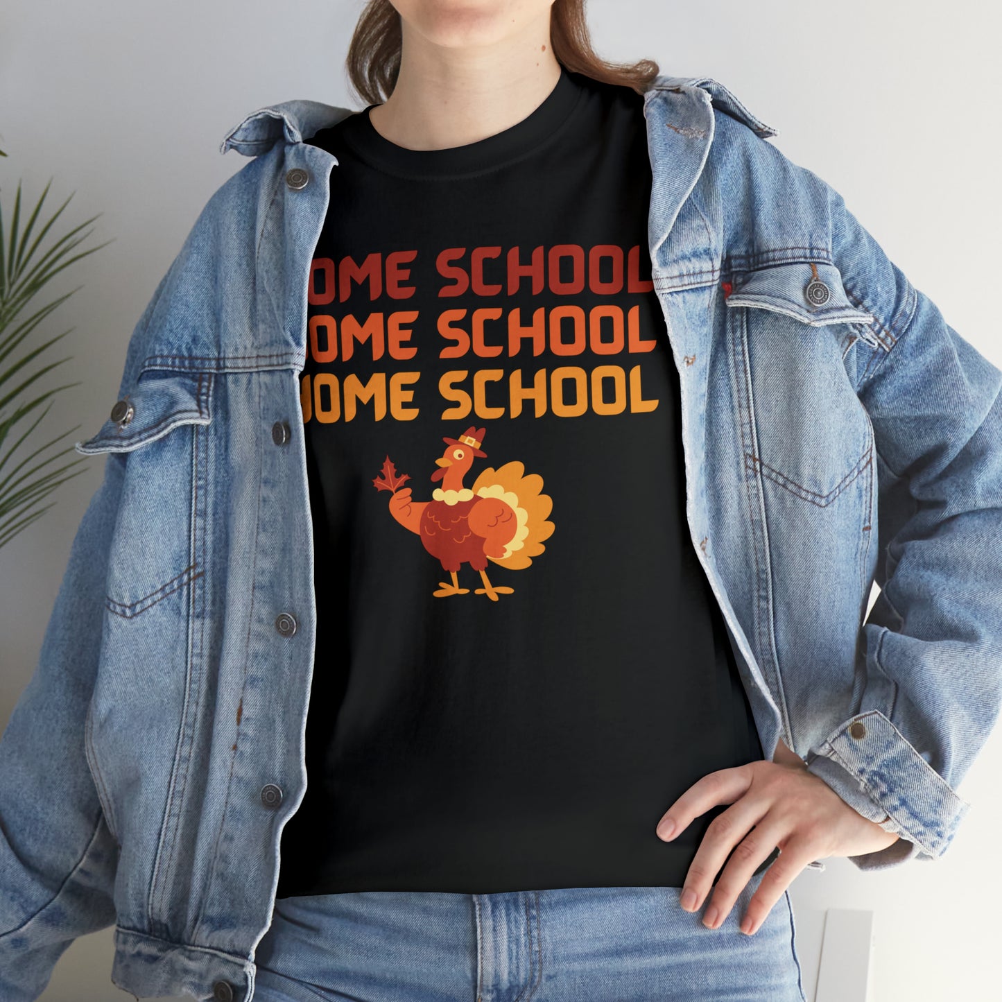 T-Shirt - Home School Thanksgiving | Classic Fit | 100% Cotton | Heavy Cotton