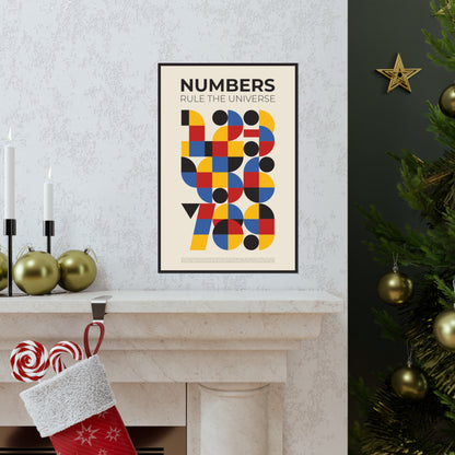 Poster - Numbers Rule The Universe | Engineering | Premium Matte Poster