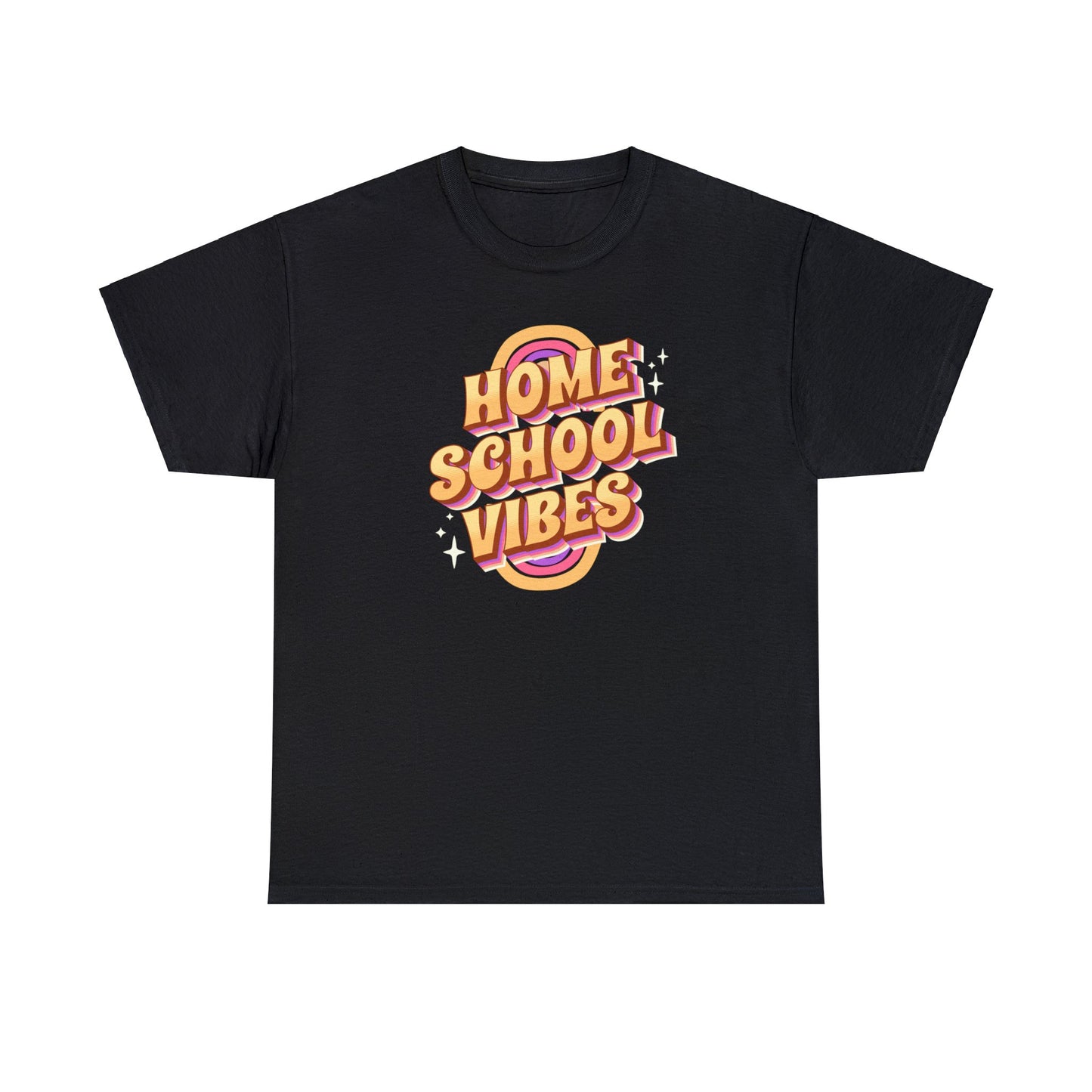 T-Shirt - Home School Vibes | Classic Fit | 100% Cotton | Heavy Cotton