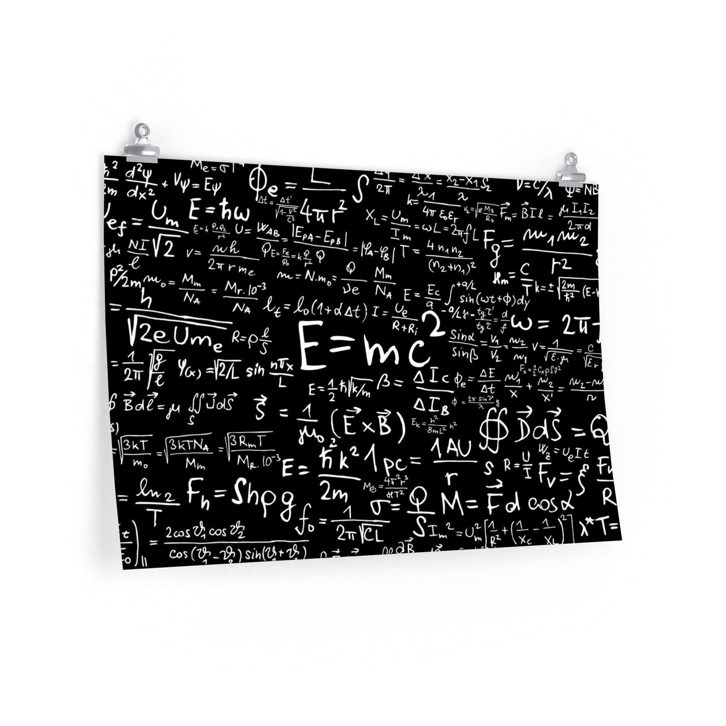 Poster - E=mc2 | Math And Science Equations | Engineering | Premium Matte Poster