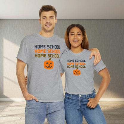 T-Shirt - Home School Halloween | Classic Fit | 100% Cotton | Heavy Cotton