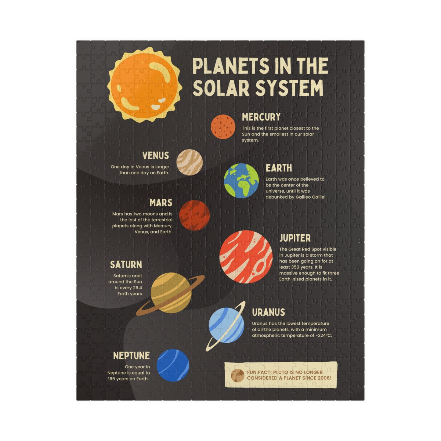 Jigsaw Puzzle - The Solar System | Astronomy And Science | Wall Decor