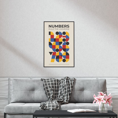 Poster - Numbers Rule The Universe | Engineering | Premium Matte Poster