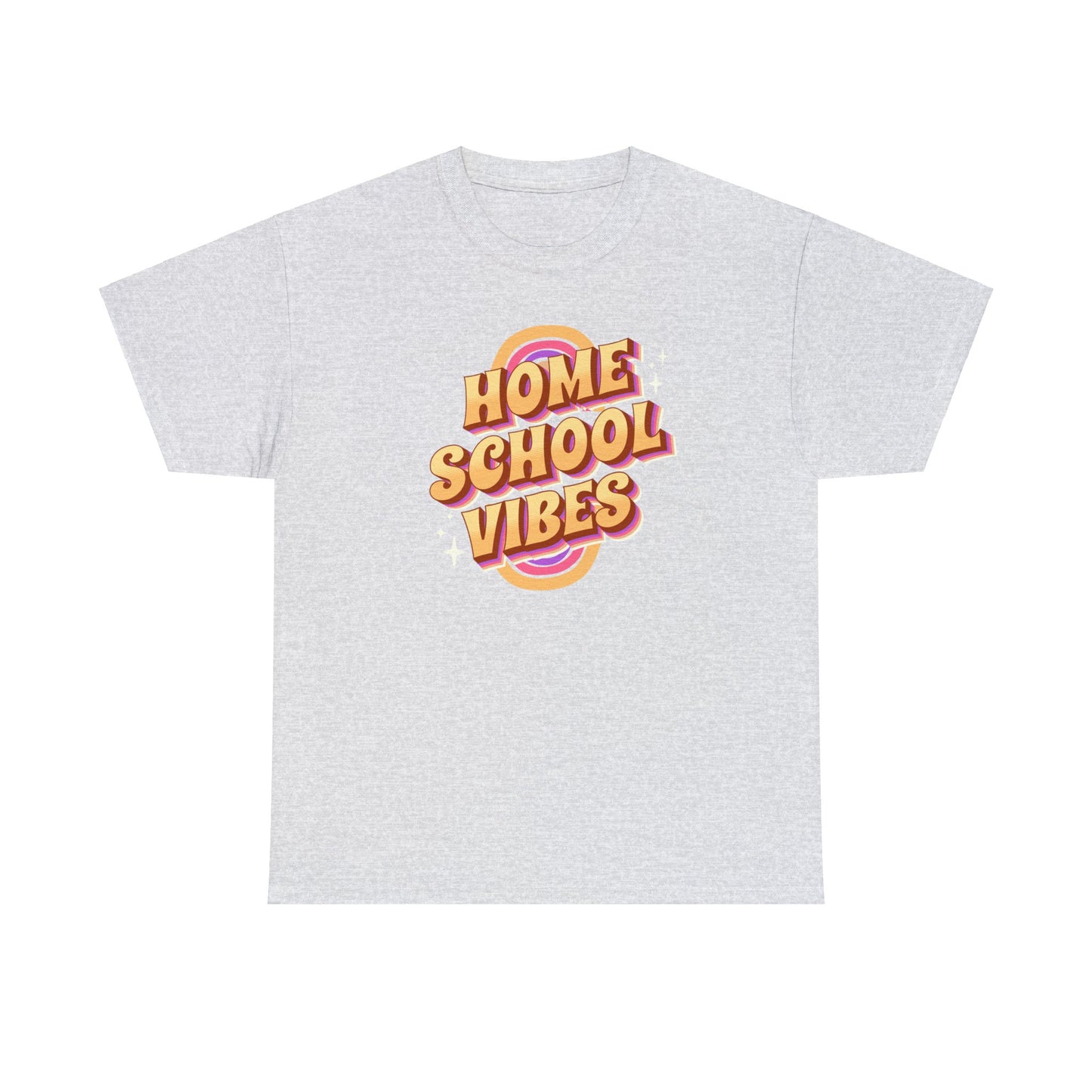 T-Shirt - Home School Vibes | Classic Fit | 100% Cotton | Heavy Cotton