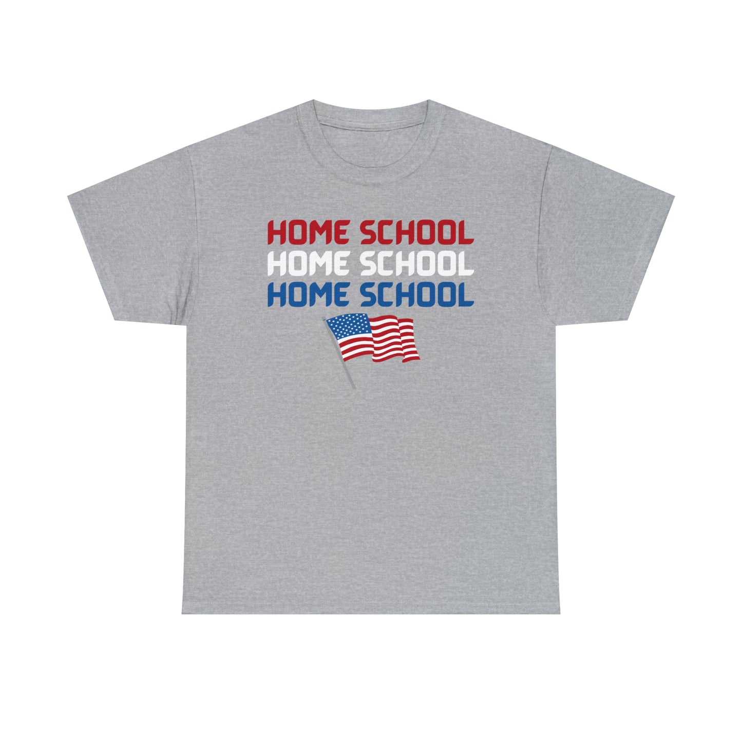 T-Shirt - Home School America | Classic Fit | 100% Cotton | Heavy Cotton