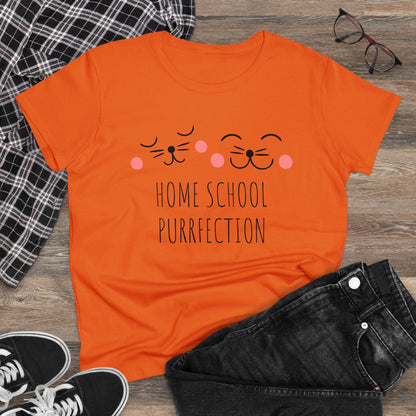 T-Shirt (Womens) - Home School Perfection | Semi Fitted | 100% Cotton | Funny, Witty, Sarcastic