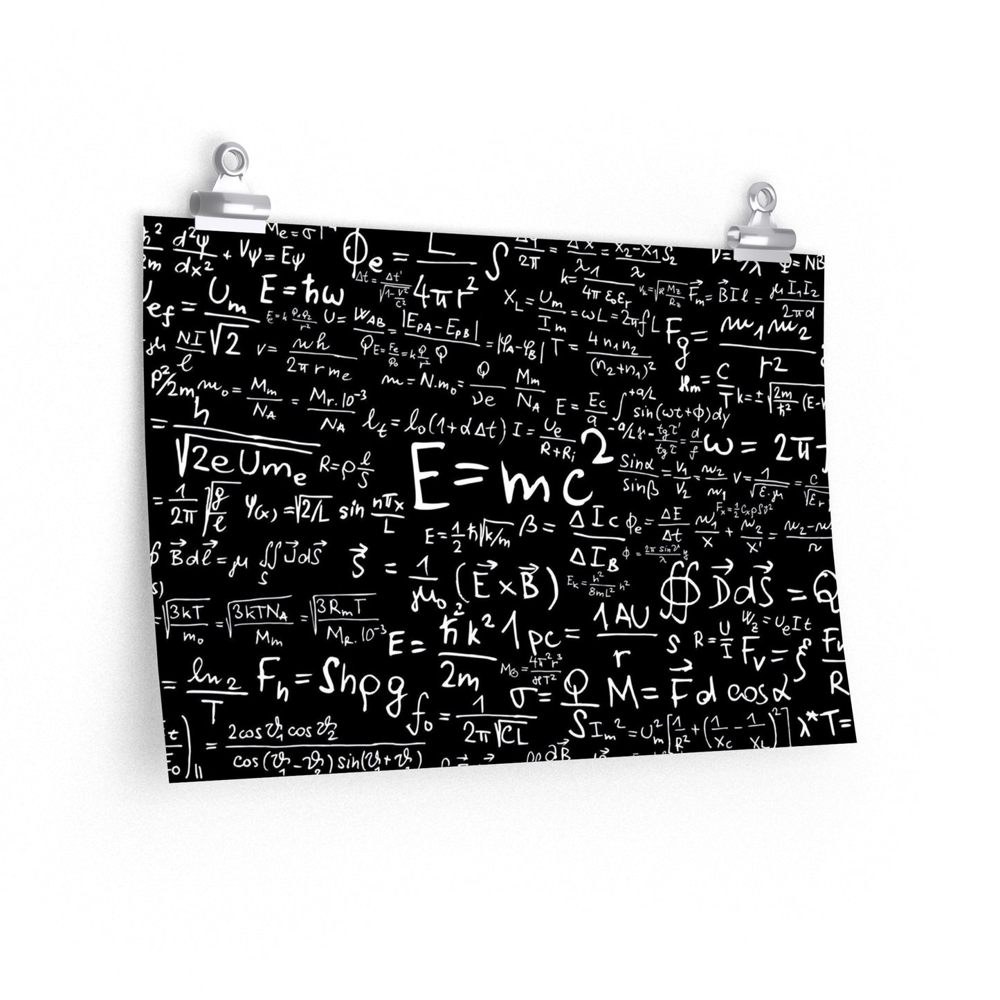 Poster - E=mc2 | Math And Science Equations | Engineering | Premium Matte Poster